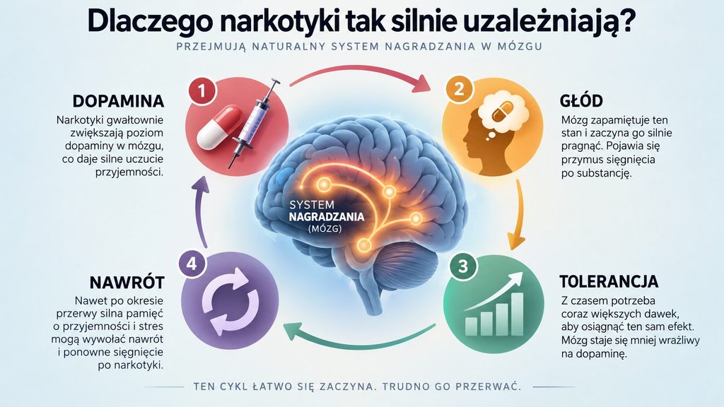Dlaczego narkotyki tak silnie uzależniają? Tak zmieniają mózg i układ nagrody