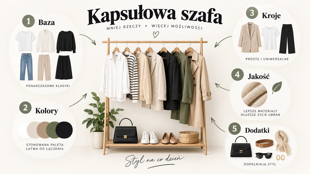 Jak stworzyć kapsułową szafę (capsule wardrobe)? Praktyczny plan krok po kroku