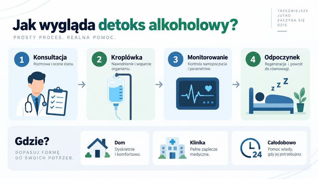 Odtrucie alkoholowe w Krakowie – jak wygląda i gdzie je zrobić