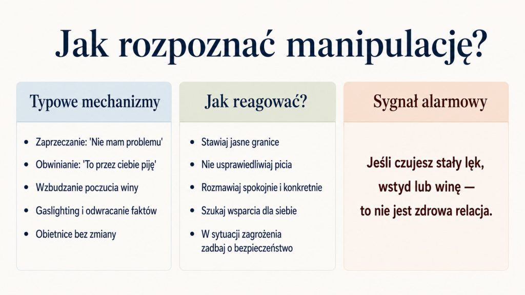 Manipulacje alkoholika – jak je rozpoznać i jak reagować