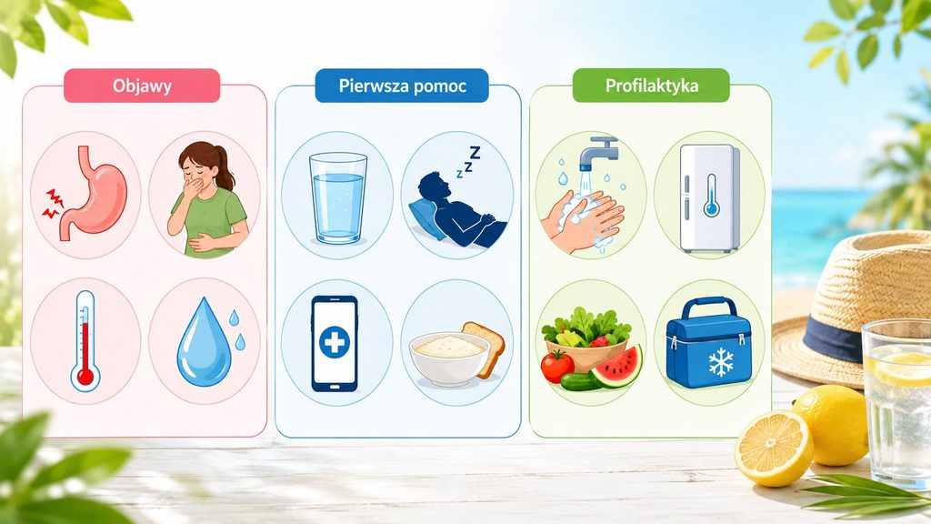Zatrucie pokarmowe latem – objawy, pierwsza pomoc i profilaktyka