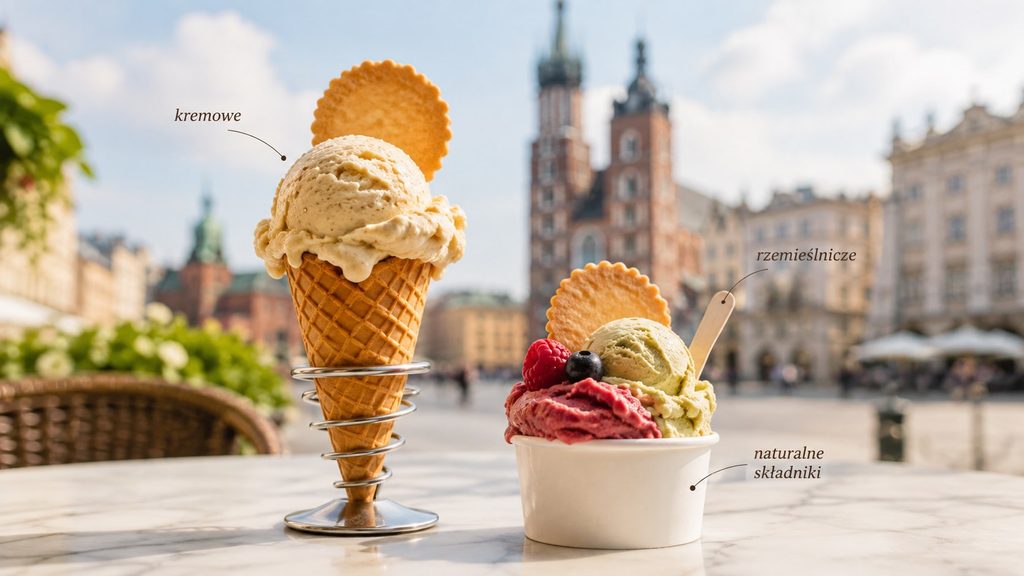 Najlepsze lody w Krakowie – gdzie zjeść kremowe i rzemieślnicze