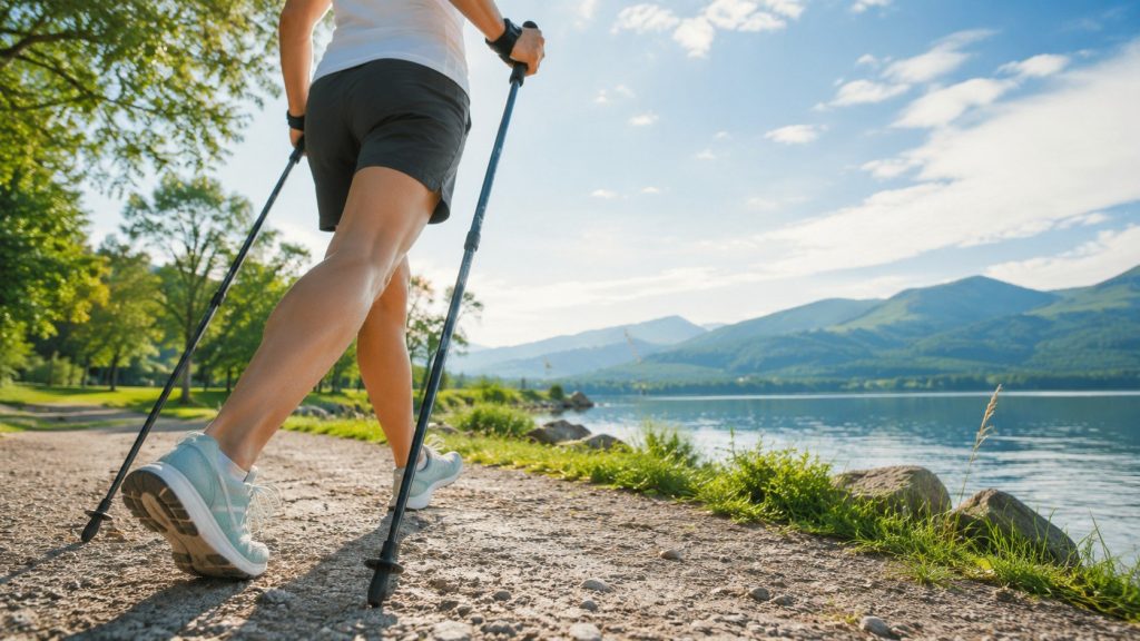 Nordic walking – jak prawidłowo chodzić z kijami i ile to daje