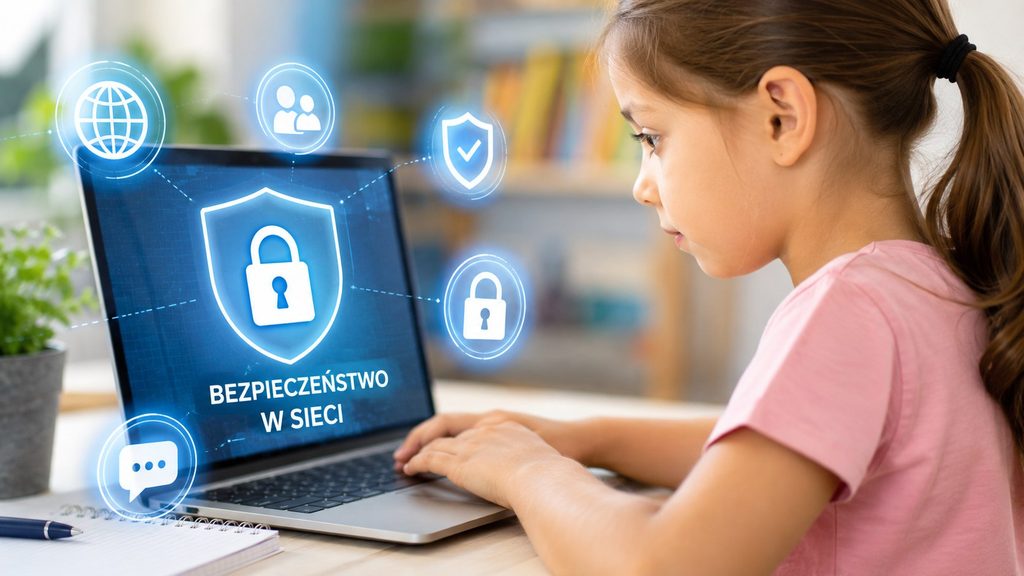 Jak chronić dziecko online? Bezpieczeństwo w sieci, prywatność, cyberprzemoc i praktyczne zasady